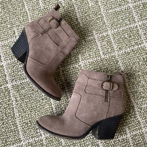 Lucky Brand Suede Ankle Boots Size 6